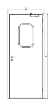 60不銹鋼凈化包邊門(mén)